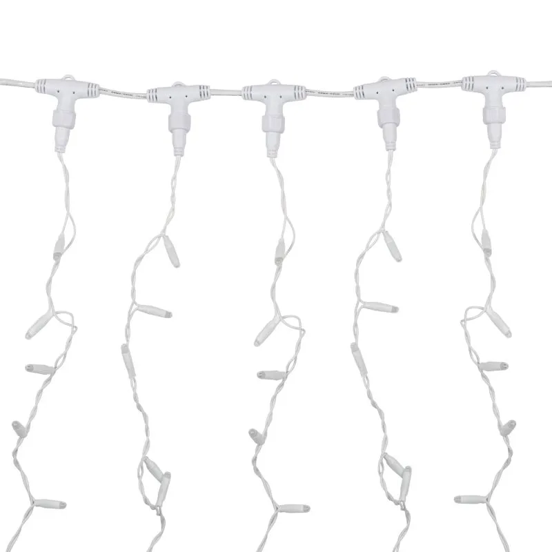 Гирлянда светодиодная Занавес 2х1,5м 360 LED ЗЕЛЕНЫЙ белый ПВХ IP65 эффект мерцания 230В блок в комплекте NEON-NIGHT - Фото 2