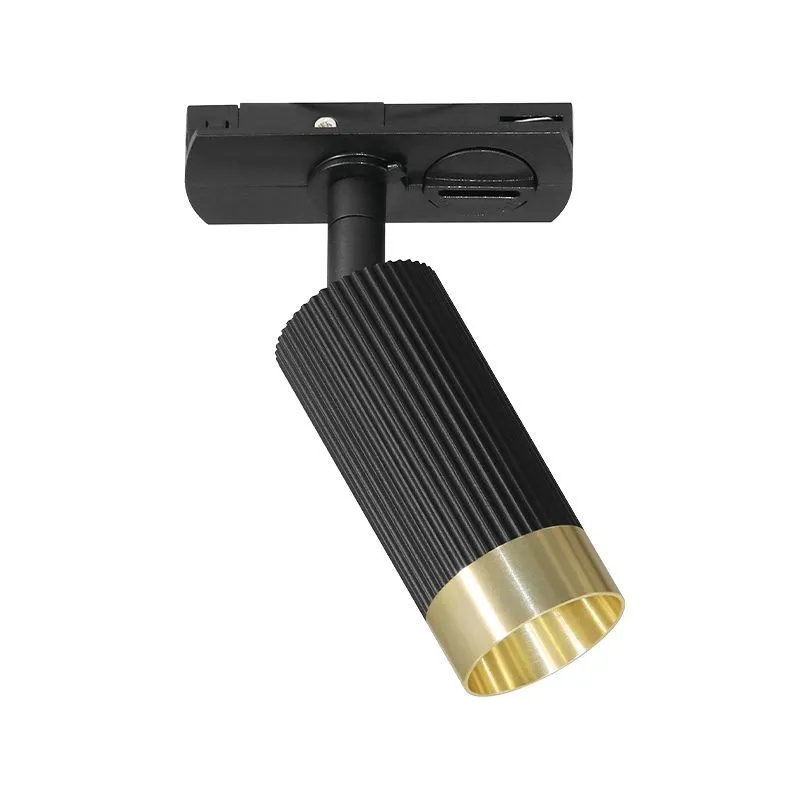 Трековый светильник WOLTA WTL-MR11/16BG Shell под лампу MR11 с цоколем GU10 IP20 Чёрный с золотом φ40*165*84mm WTL-MR11/16BG