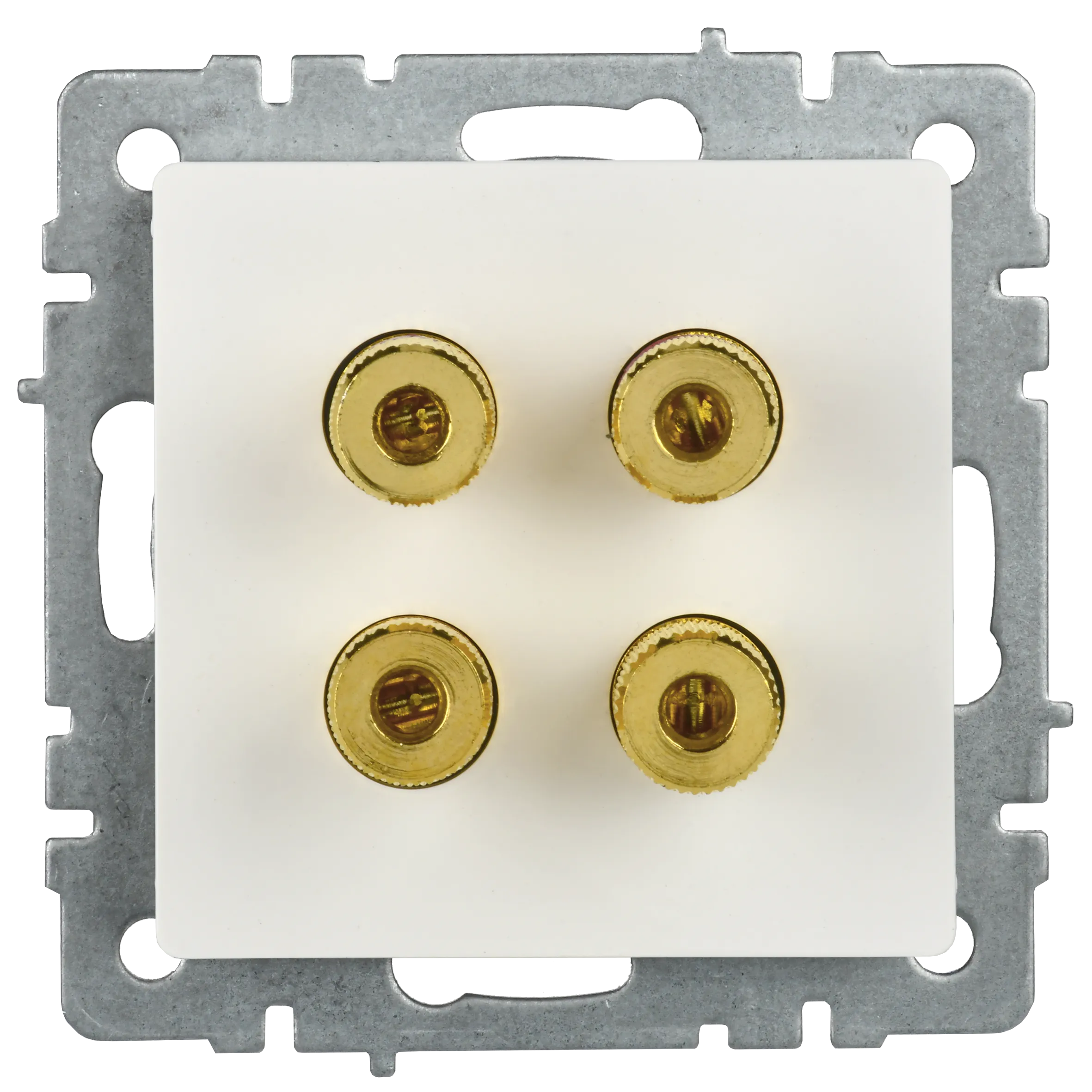 BRITE Аудиорозетка 4-местная РА10-БрБ белый IEK - Фото 7