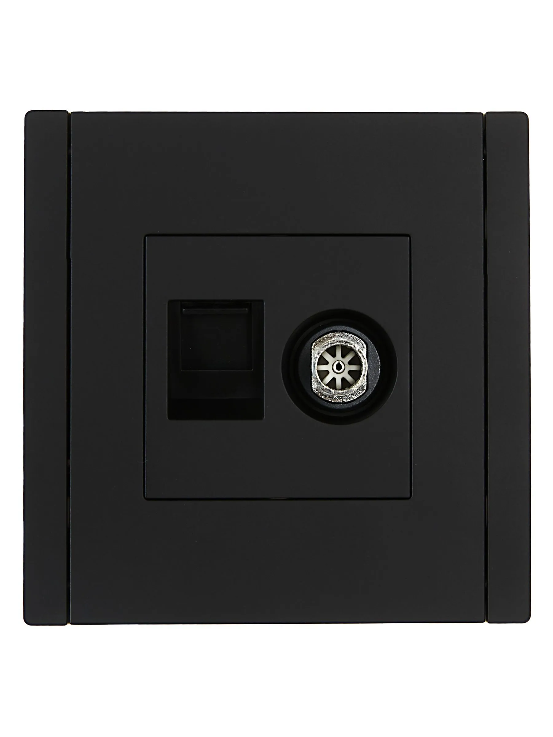 FORTE&PIANO Розетка двойная TV+RJ45 кат.6 FP137 черный IEK - Фото 6