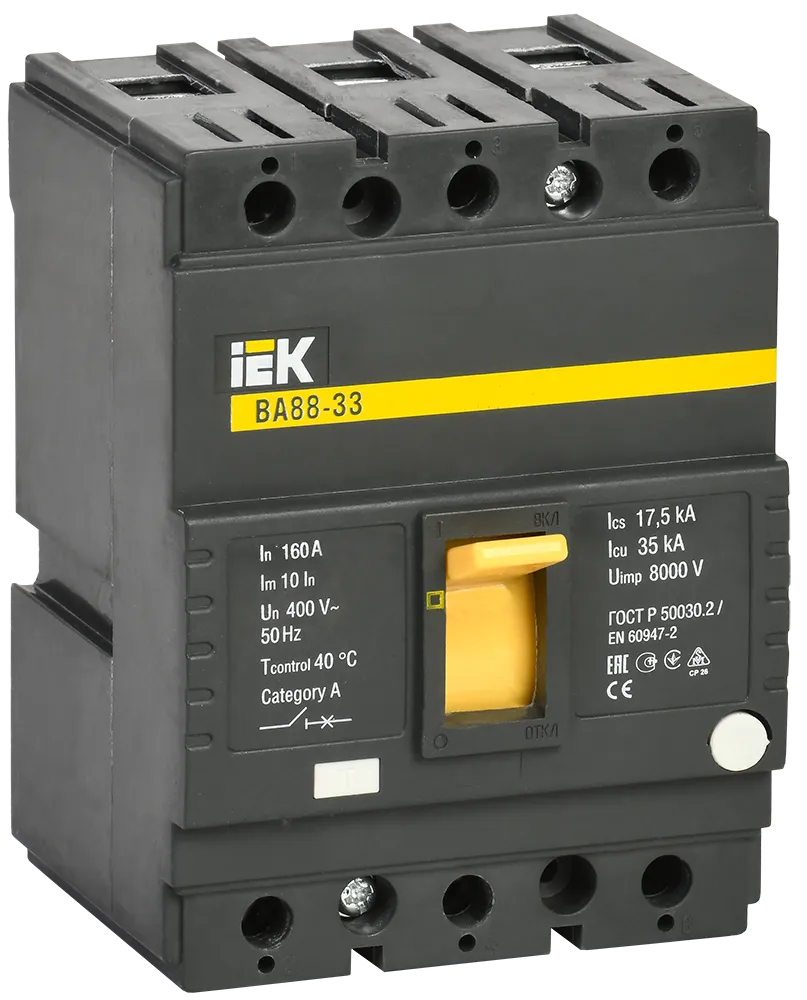 Выключатель автоматический ВА88-33 3Р 160А 35кА IEK