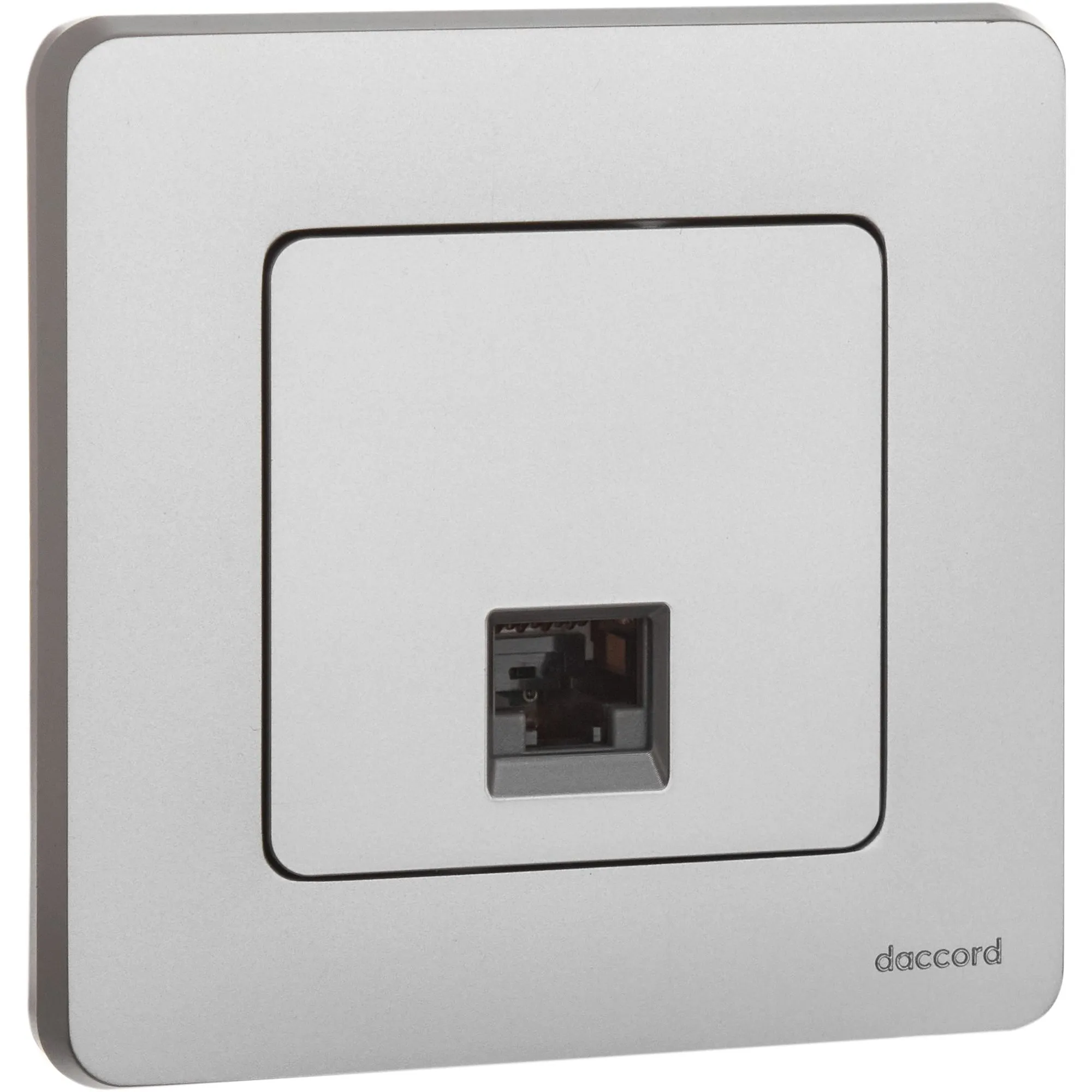 INSPIRIA Розетка компьютерная RJ45 категория 5Е UTP алюминий - Фото 4