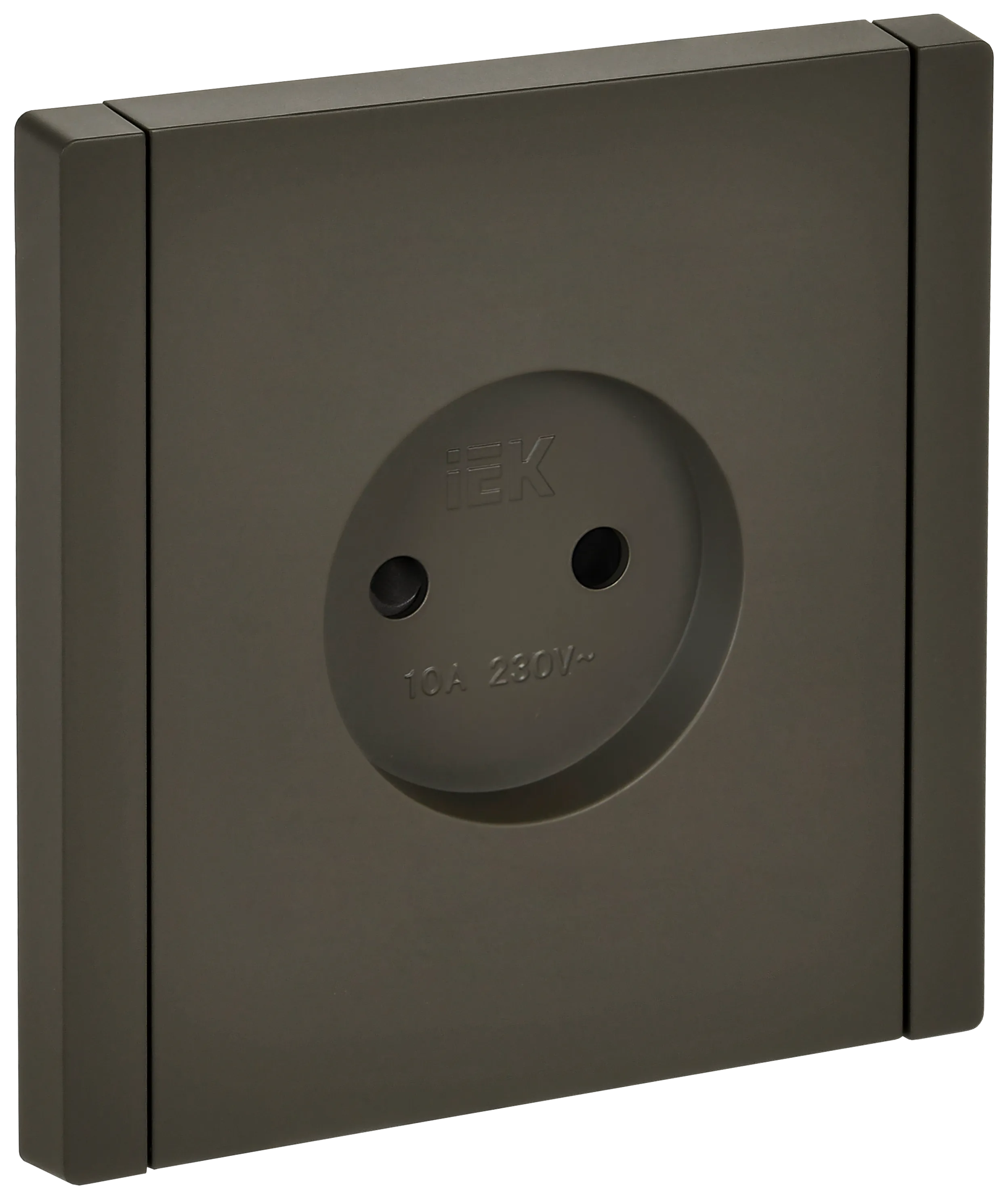 FORTE&PIANO Розетка 1-местная без заземления с защитными шторками винтовое крепление 10А FP317 серый IEK