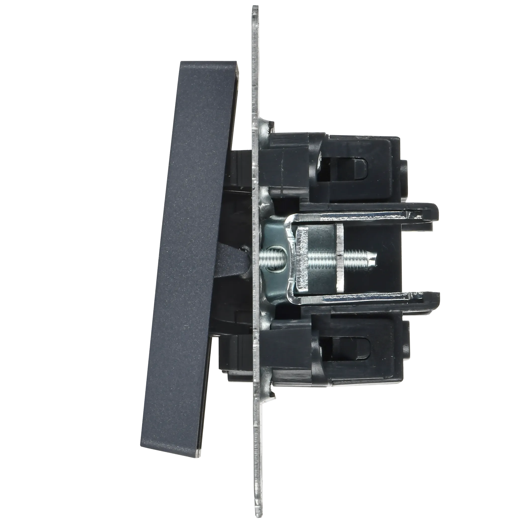 BRITE Выключатель 2-клавишный с индикацией для отелей 10А ВС10-2-9-БрМ маренго IEK - Фото 5