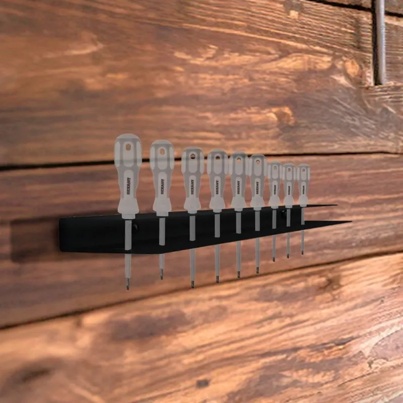 Держатель-органайзер для отверток, настенный, черный REXANT - Фото 2