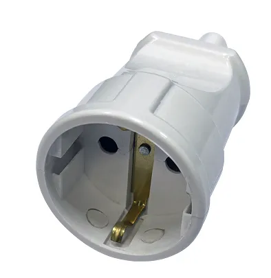 Розетка штепсельные двухполюсные УХЛ4, 16А, IP20, белая