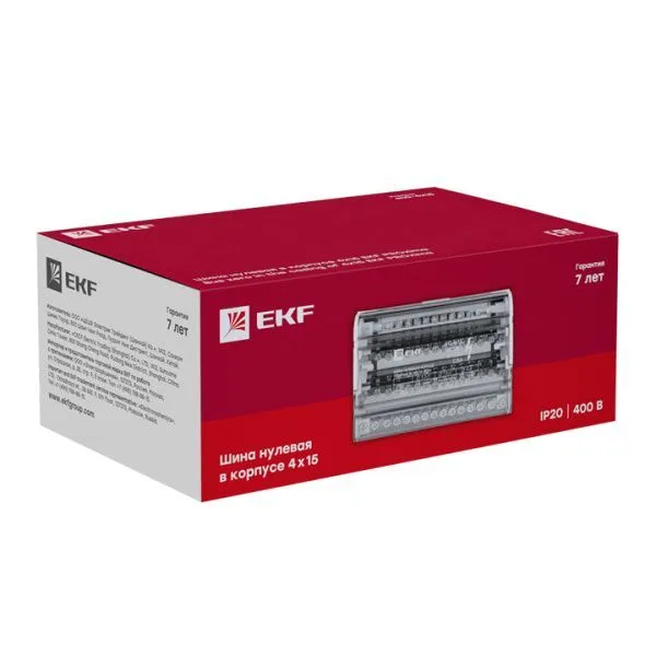 Шина нулевая в корпусе (4х15) EKF - Фото 7