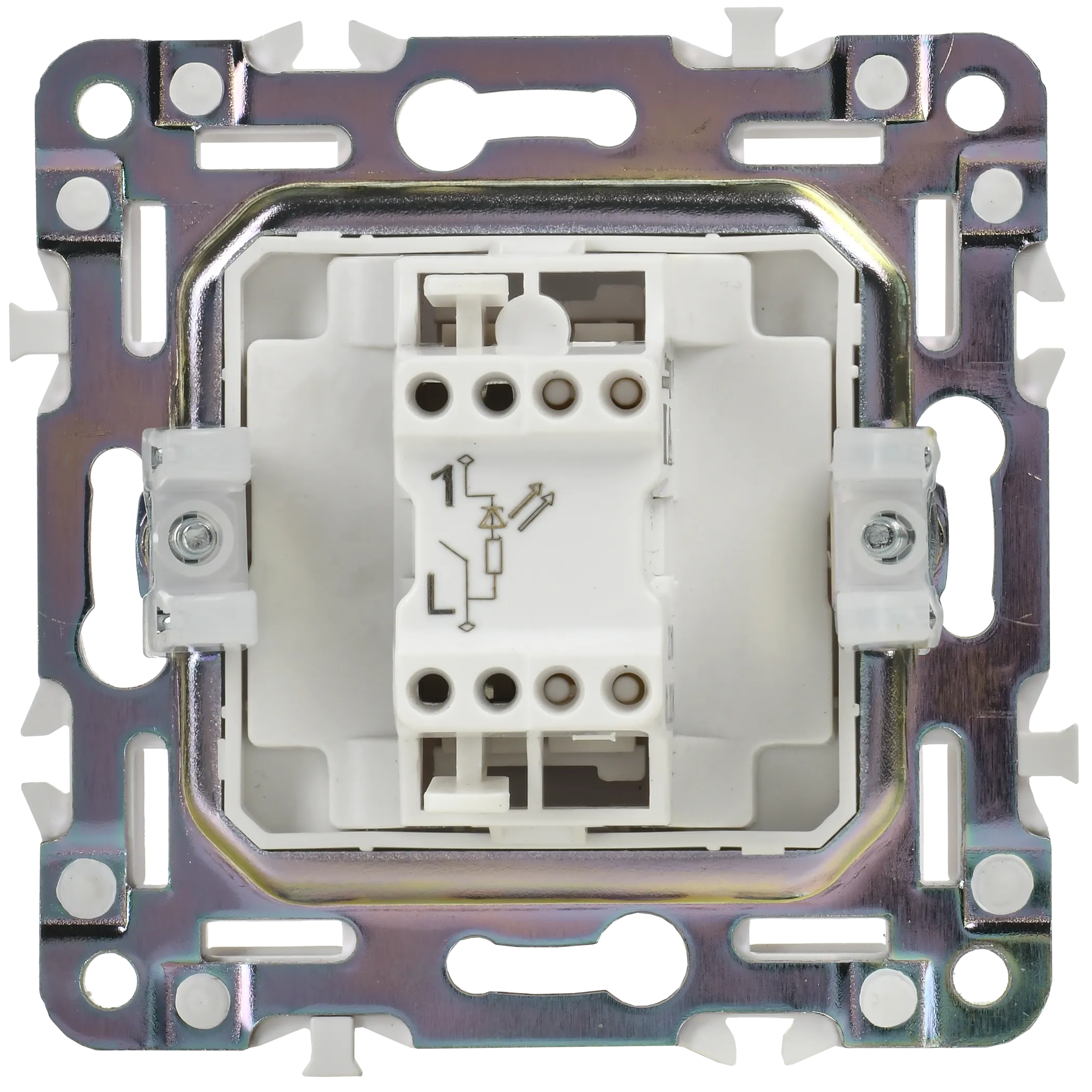 SKANDY Выключатель 1-клавишный с индикацией 10А SK-V07W арктический белый IEK - Фото 6