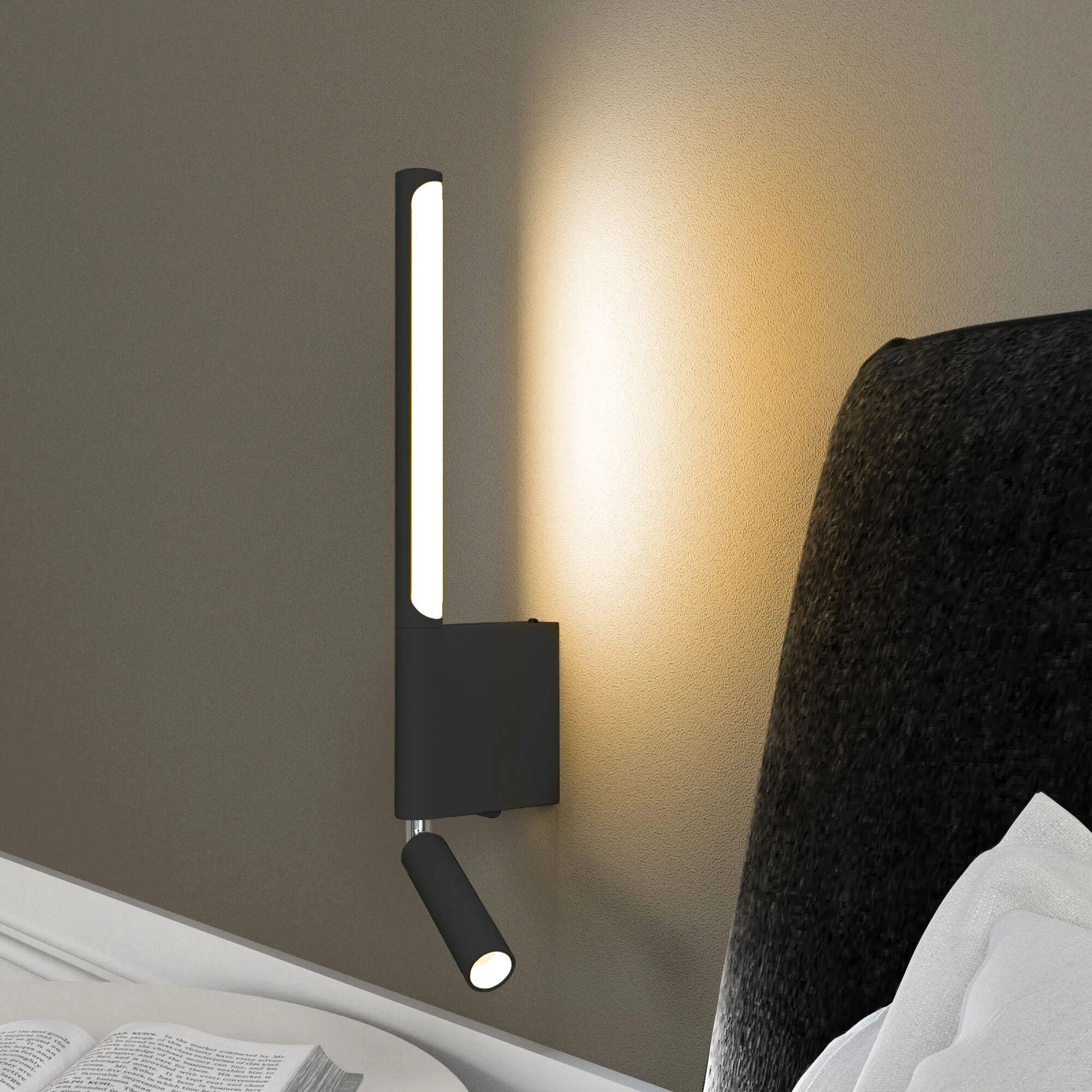 Светильник настенный светодиодный Sarca LED черный 4000К 40111/LED черный Elektrostandard - Фото 4