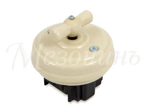 Выключатель ретро фарфоровый поворотный на 2 положен,проходной (D70x35, 10А, 250В, IP20, без подъ GE70404-02k