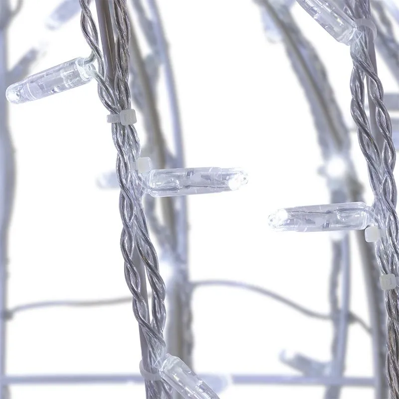 Шар светодиодный 230V, диаметр 30 см, 120 светодиодов, эффект мерцания, цвет белый NEON-NIGHT - Фото 2