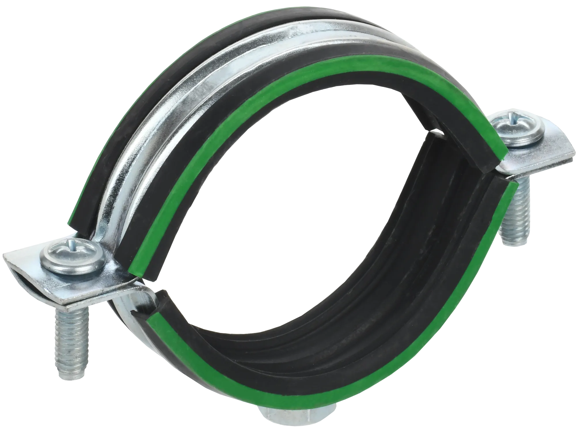 ELASTA Скоба металлическая двухкомпонентная с резиновым уплотнителем d=60-65мм IEK