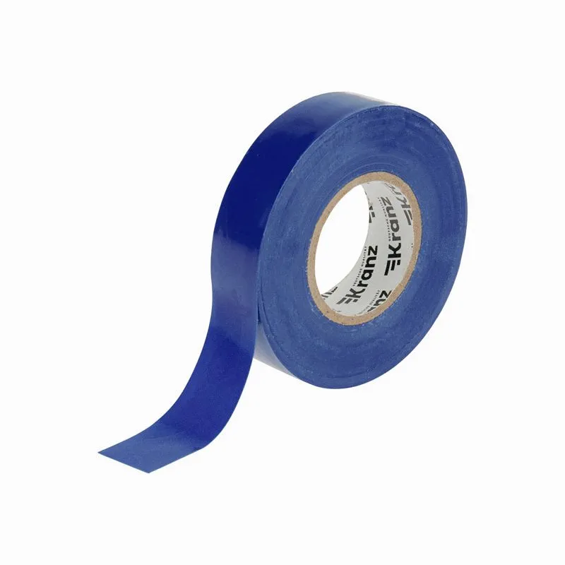Изолента ПВХ профессиональная, 0,18х19мм, 20м, синяя KRANZ - Фото 3