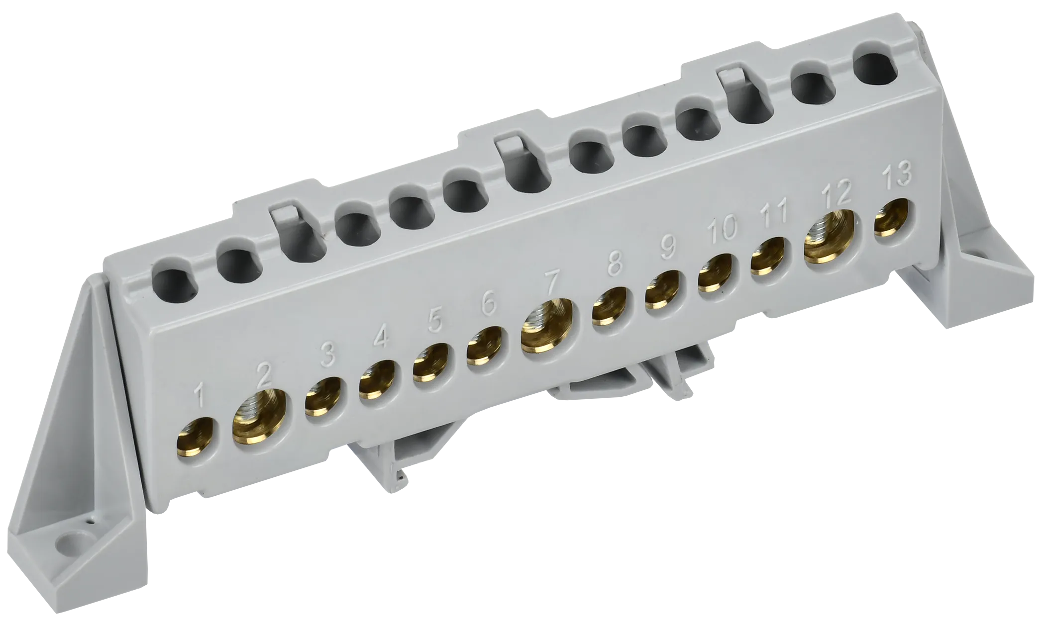 TEKFOR Шина L "фаза" в комбинированном DIN-изоляторе "Стойка" 8х12-13-Ср IEK TF-NN20-13-DP-K03