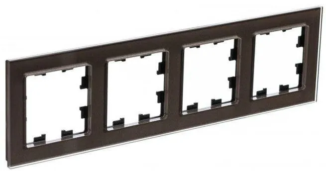 Рамка 4-м AtlasDesign Nature стекло мокко SE ATN320604