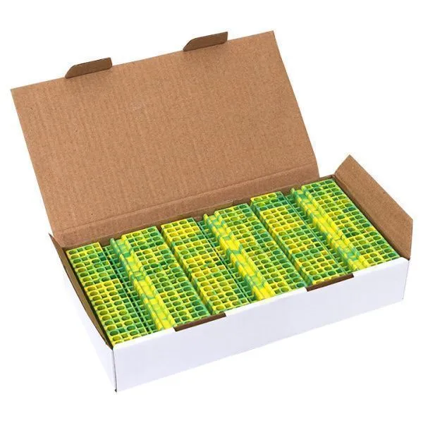 Колодка клеммная пружинная JXB-ST-2.5 4 вывода земля EKF - Фото 2