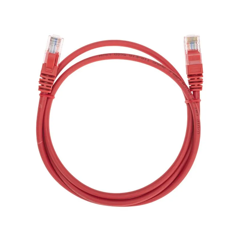 Патч-корд U/UTP, CAT 5e, RJ45-RJ45, 26AWG, LSZH, красный, 1м REXANT 02-0103-1