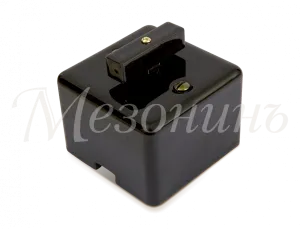 Выключатель ретро проходной фарфоровый поворотный на 2 положения, коллекция "QUADRA" , цвет - черный GE80404-05