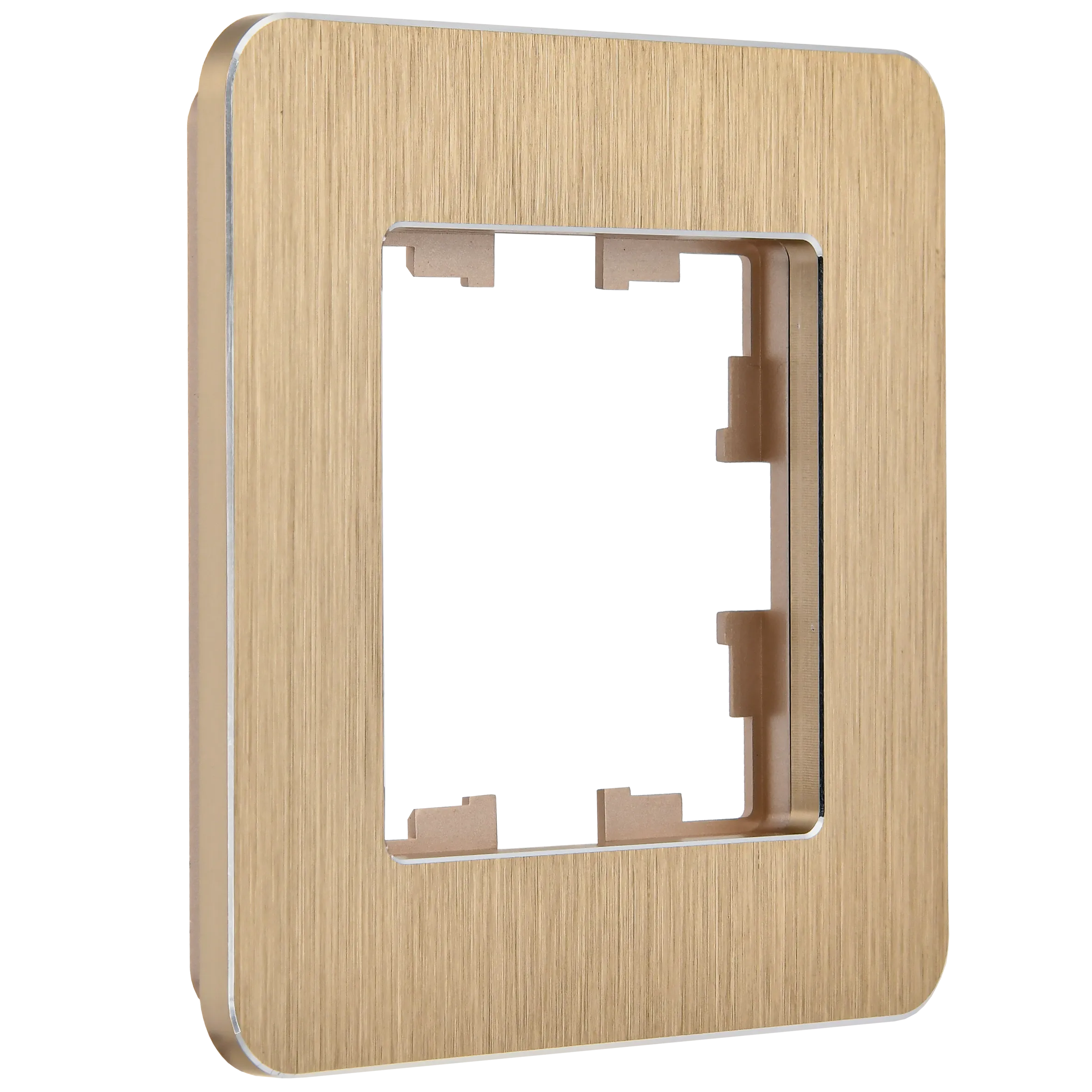 BRITE Рамка 1-местная РУ-1-1-Бр металл шампань RE AL IEK - Фото 5