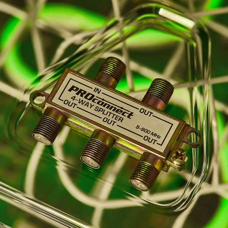 Делитель ТВх4 под F-разъем, 5-900МГц PROconnect - Фото 2