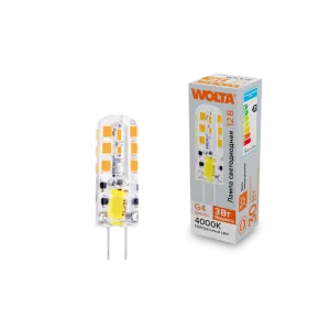 Светодиодная лампа WOLTA WSTD-JC-12V3W4KG4-S 3Вт 4000K G4 WSTD-JC-12V3W4KG4-S