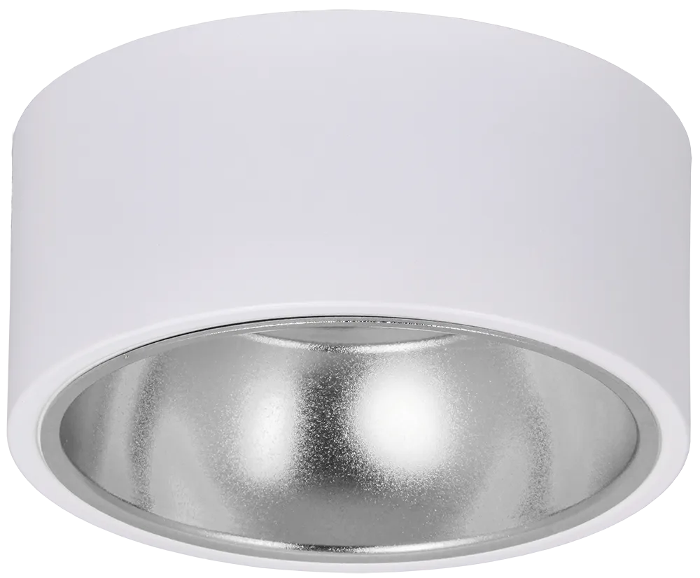 LIGHTING Светильник 4017 накладной потолочный под лампу GX53 белый/хром IEK