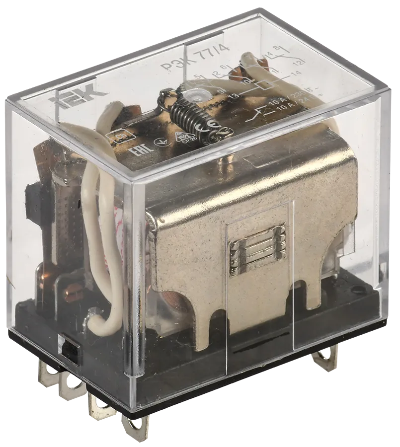 Реле РЭК77/4(LY4) с индикацией 10А 24В DC IEK