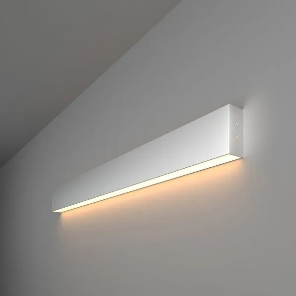 Светильник светодиодный линейный накладной односторонний 78см 15Вт 3000К матовое серебро 101-100-30-