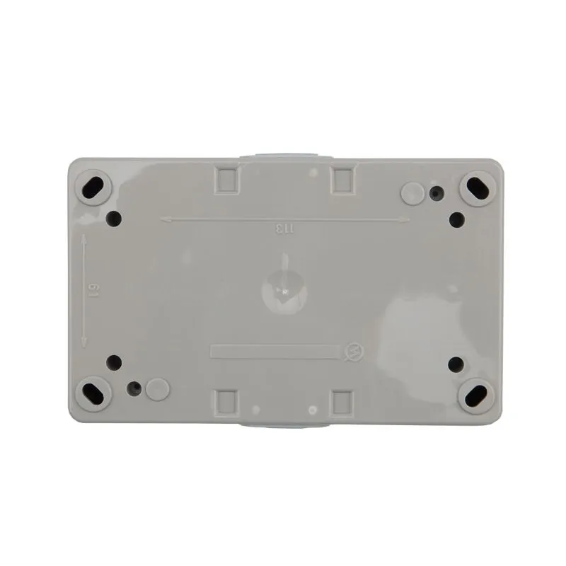 Блок горизонтальный 2 розетки INDUSTRIAL IP54 с/з, о/у, серый KRANZ - Фото 5