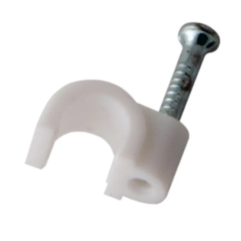 Крепеж кабеля круглый 4мм, белый (50 шт/уп) REXANT