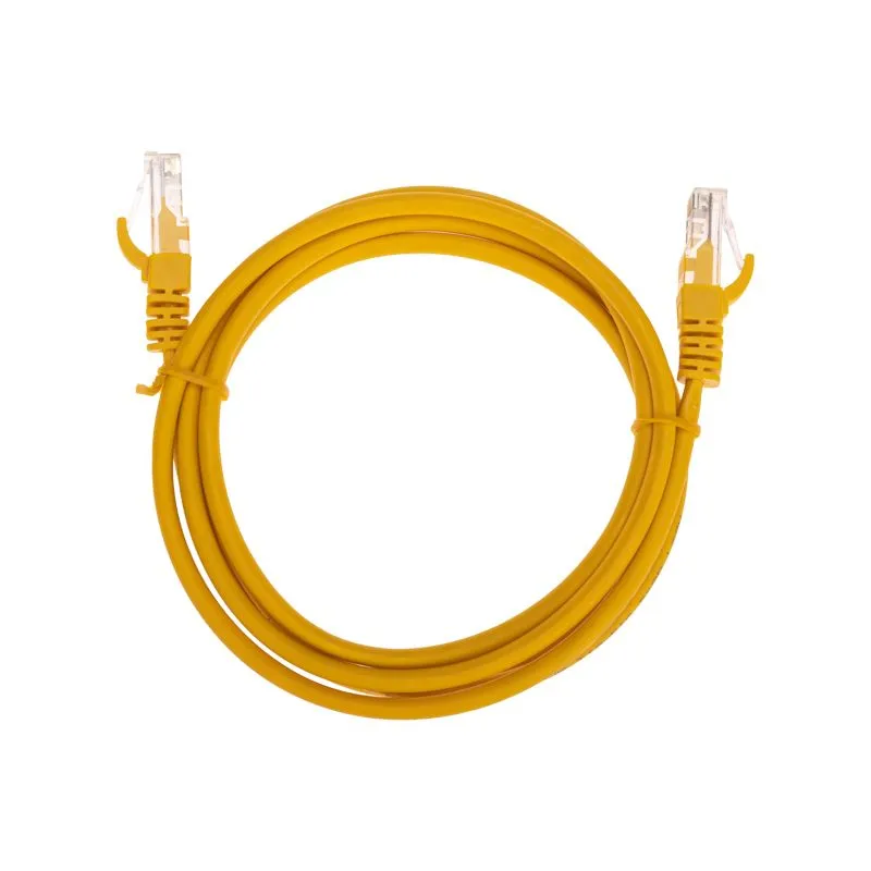 Патч-корд U/UTP, CAT 5e, RJ45-RJ45, 26AWG, LSZH, желтый, 1,5м REXANT