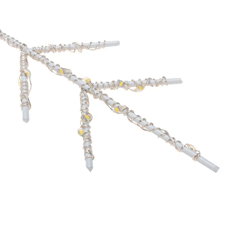 Светодиодная подвесная фигура Снежинка на металлическом каркасе, цвет теплый белый NEON-NIGHT - Фото 4