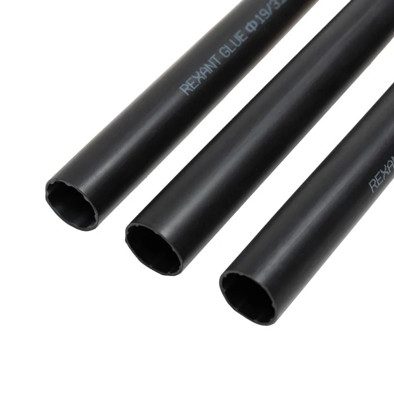 Трубка термоусаживаемая СТТК (6:1) клеевая 19,0/3,2мм, черная, упаковка 4 шт. по 1м REXANT - Фото 4