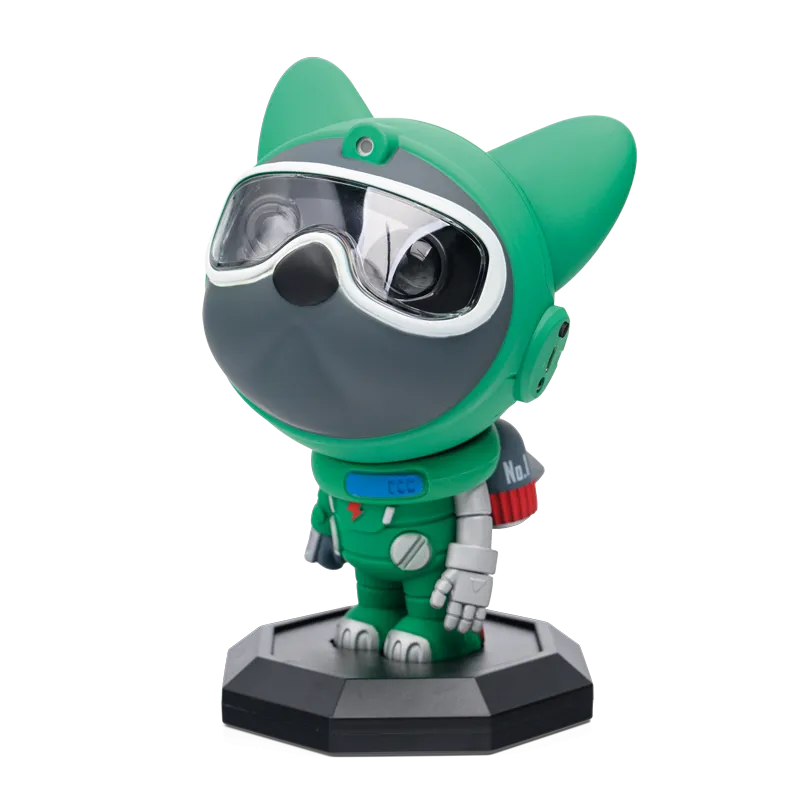 Детский ночник LUMIN'ARTE TL01 "КОСМОПЁС" зёленый, проекция звёздного неба (12 режимов), USB-кабель, голова на магните, с ПДУ 215x130x120 TL01