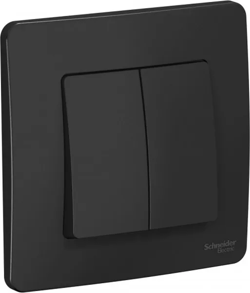 Выключатель 2-кл. СП Blanca 10А IP20 (сх. 5) 250В антрацит SE BLNVS010506 - Фото 3