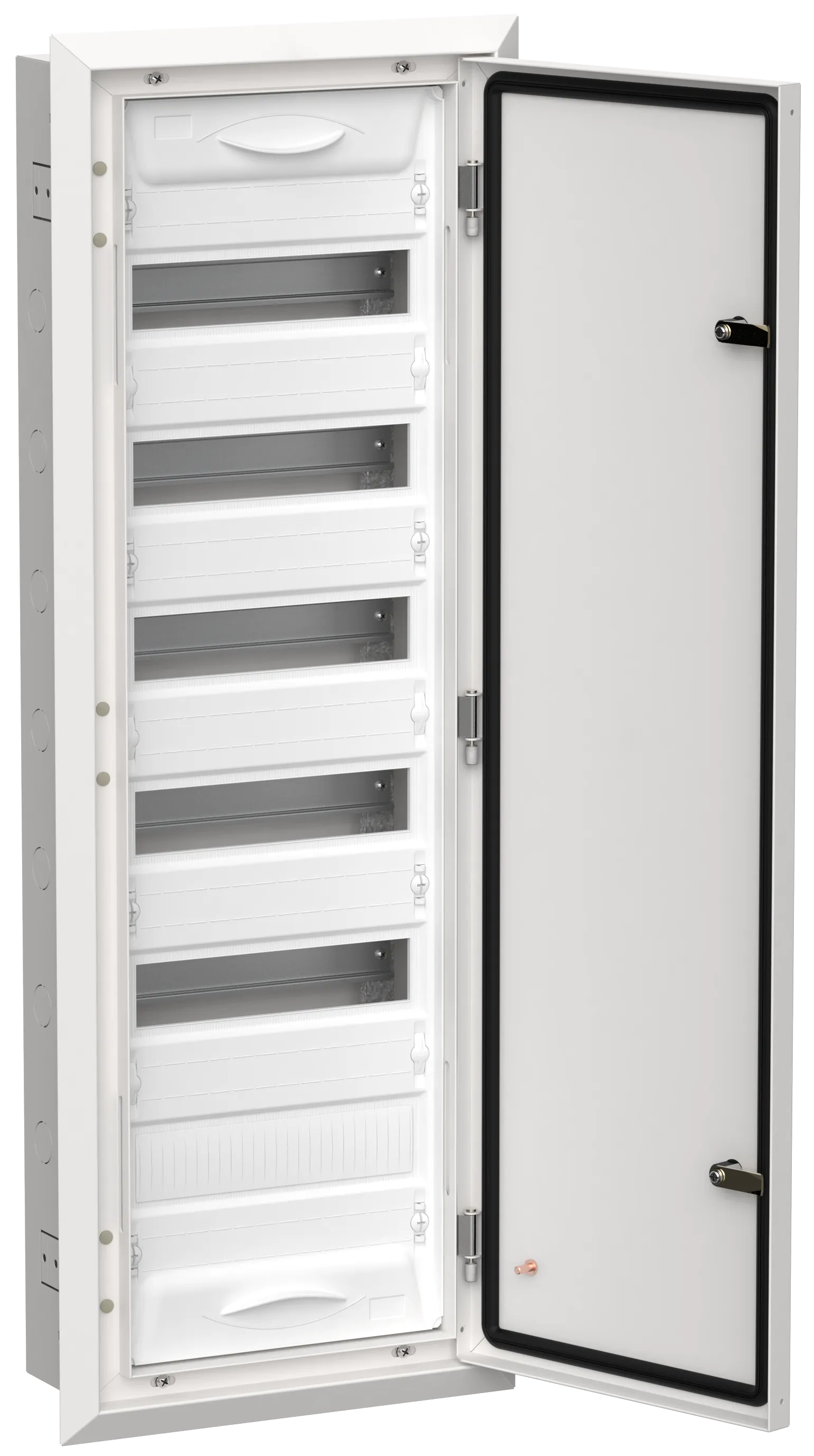 TITAN 5 Корпус металлический ЩРв-72 (1х72) 1005х365х130мм IP31 белый (одна дверь) IEK