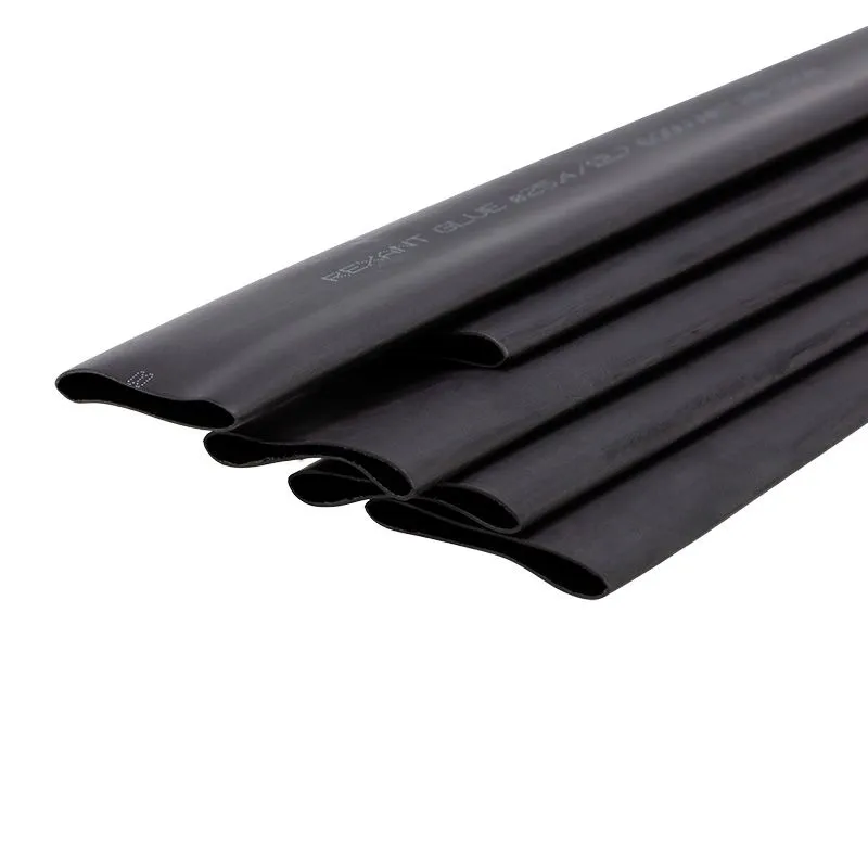 Трубка термоусаживаемая СТТК (2:1) двустенная клеевая 25,4/12,7мм, черная, упаковка 5 шт. по 1м REXANT