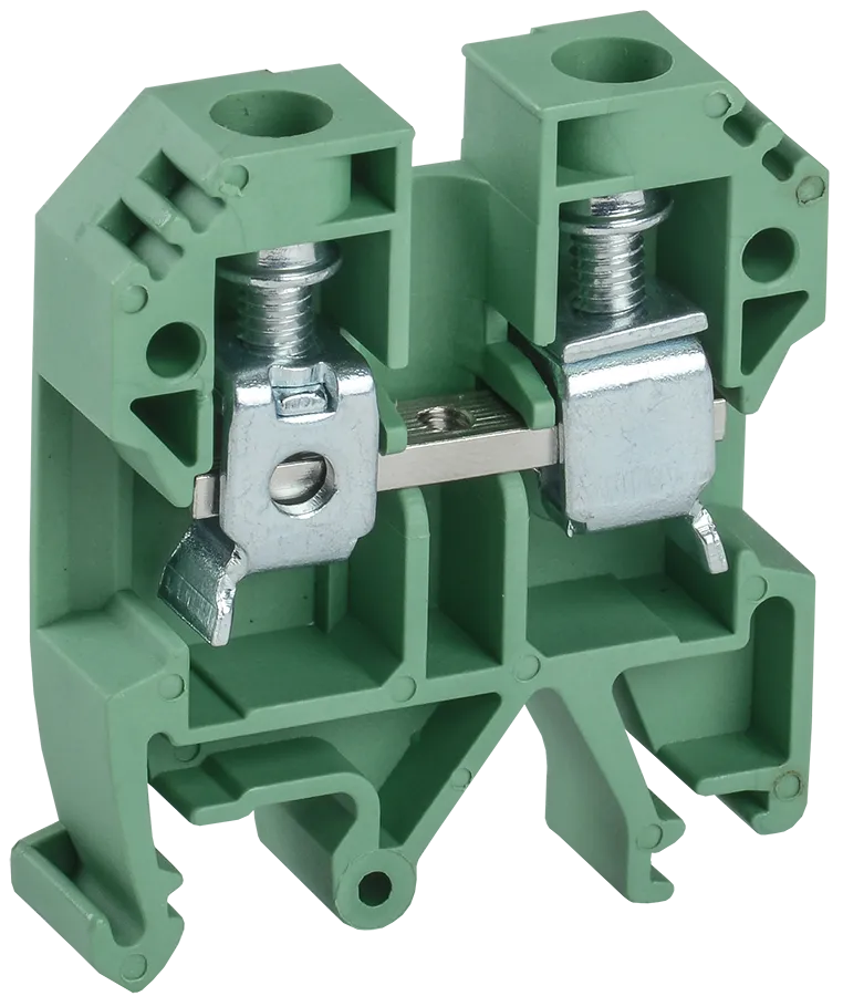 Клемма винтовая КВИ-10мм2 зеленая IEK