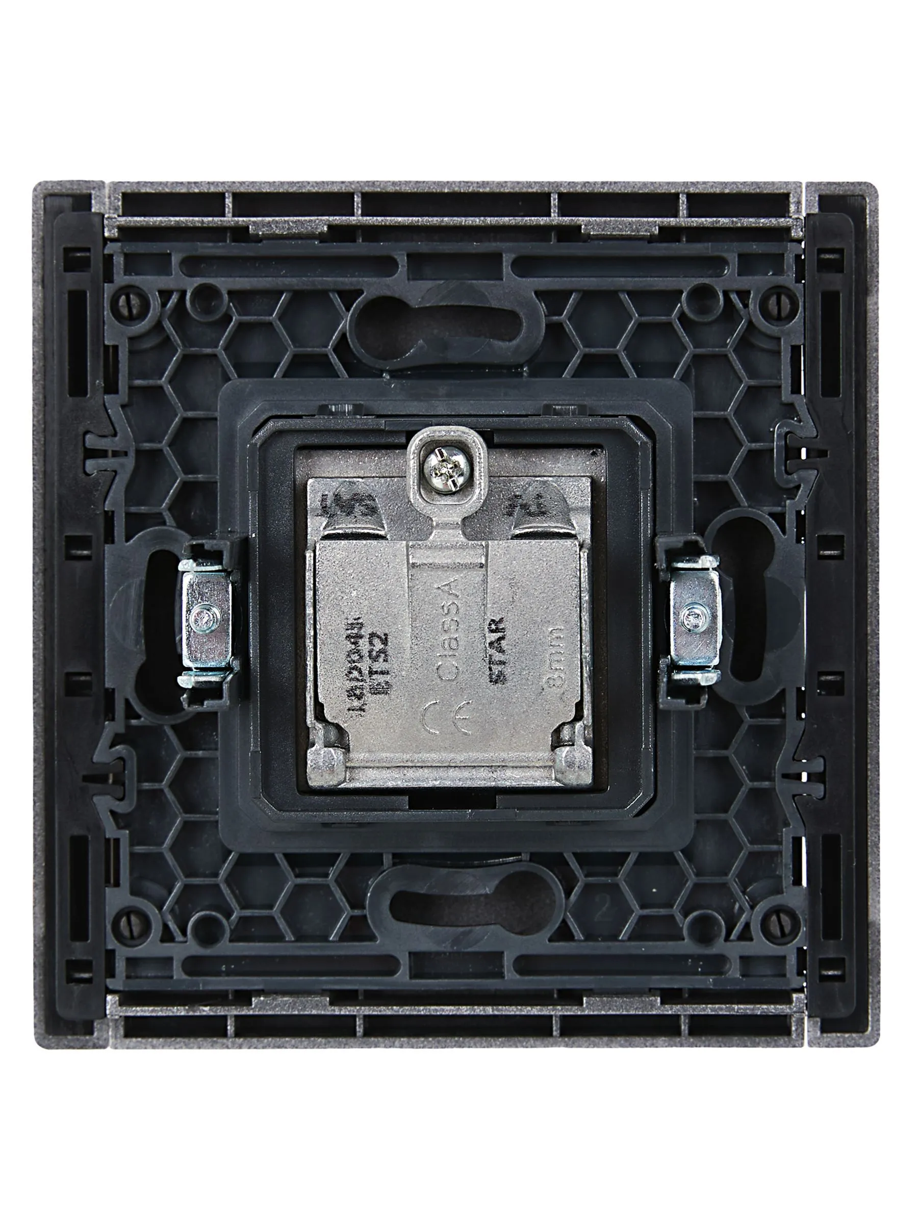 FORTE&PIANO Розетка двойная TV+SAT FP538 сталь IEK - Фото 4