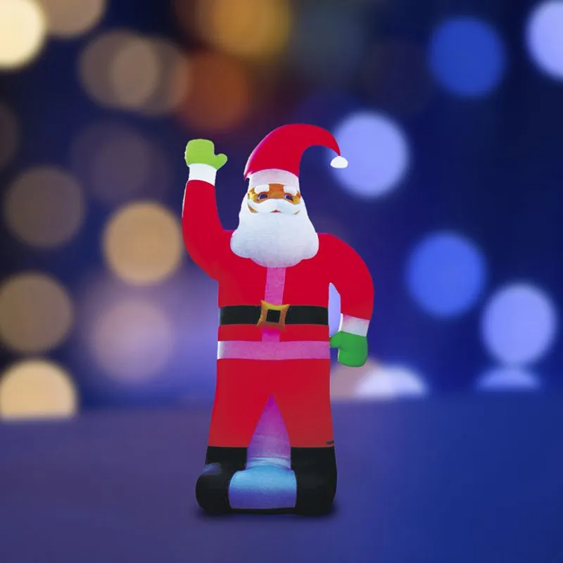 3D фигура надувная "Дед Мороз", размер 600 см, компрессор 160 Вт с адаптером 12В, IP65  NEON-NIGHT