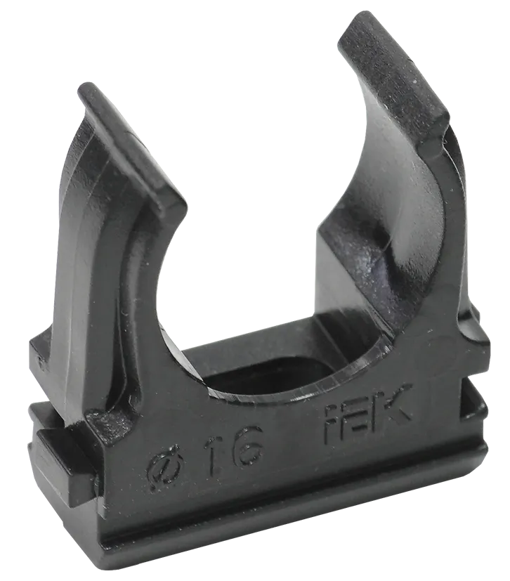 ELASTA Держатель с защелкой CF16 черный IEK CTA10D-CF16-K02-100