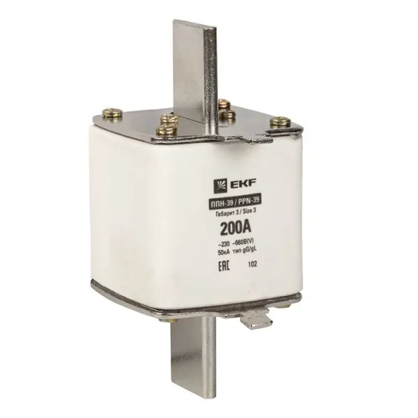 Плавкая вставка ППН-39 630/200А габарит 3 EKF - Фото 5