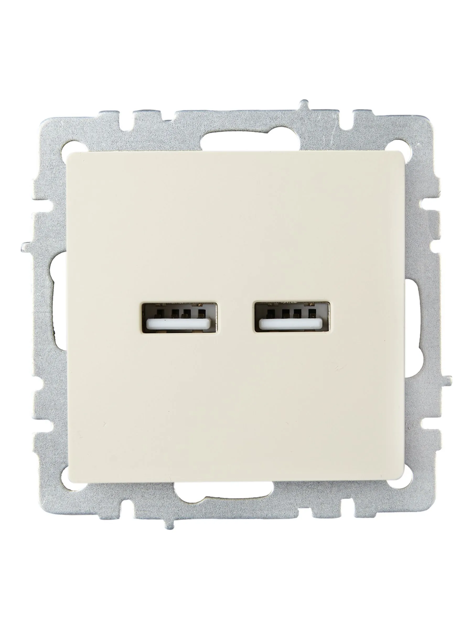 BRITE Розетка USB A+A 5В 3,1А РЮ10-1-БрКр бежевый IEK - Фото 4