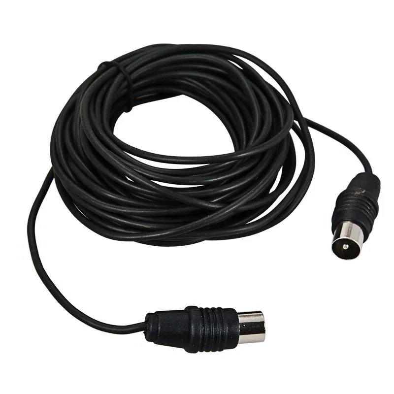 ВЧ кабель ТВ штекер - ТВ штекер, 5м, черный REXANT - Фото 3