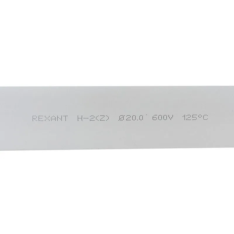 Трубка термоусаживаемая ТУТ нг 20,0/10,0мм, серая, упаковка 10 шт. по 1м REXANT - Фото 2