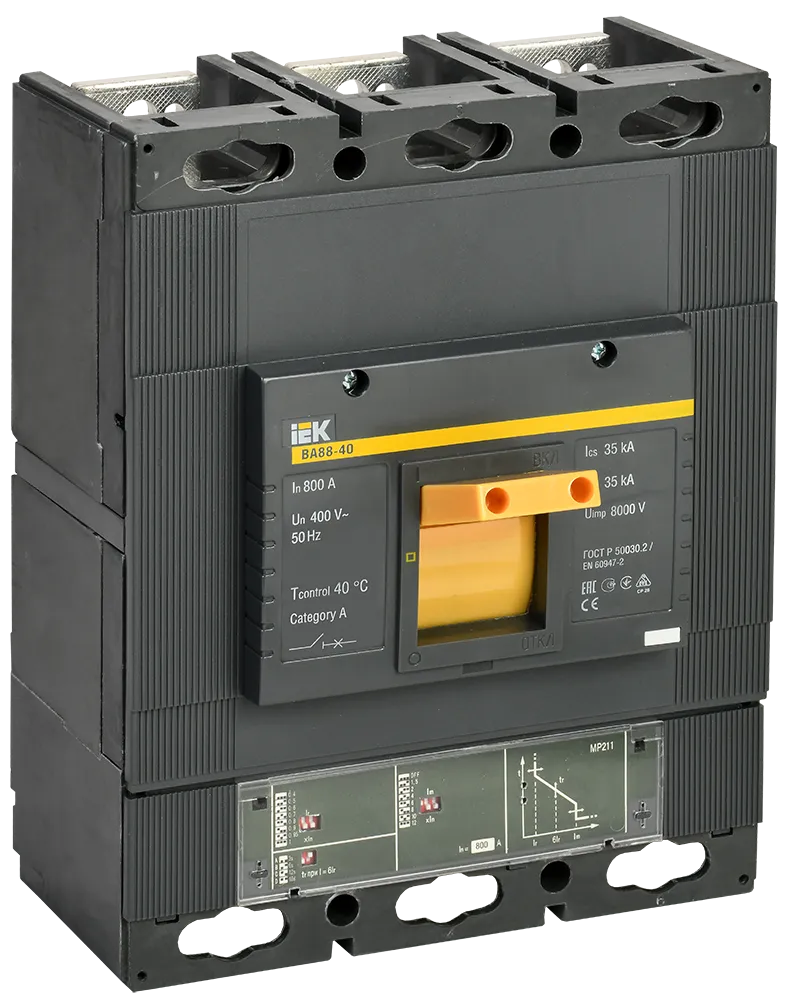 Выключатель автоматический ВА88-40 3Р 800А 35кА с электронным расцепителем MP 211 IEK