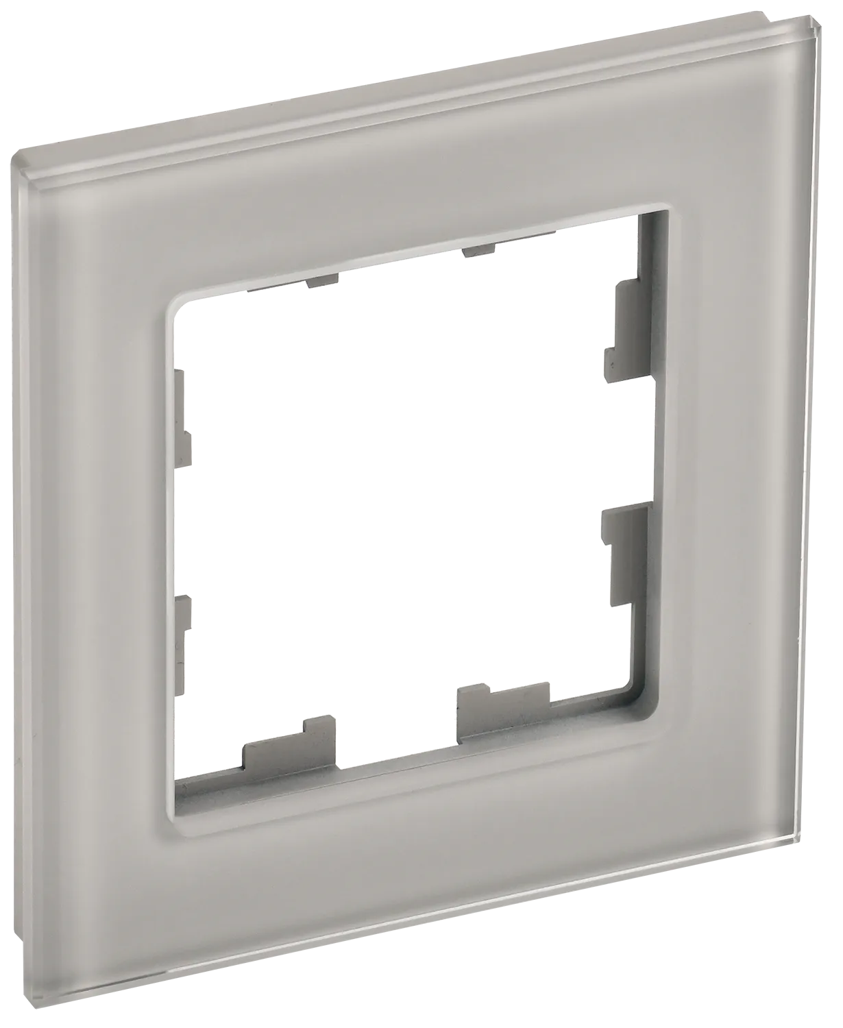 BRITE Рамка 1 -местная РУ-1-2-БрД стекло дымчатый IEK