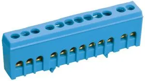 Шина N "ноль" в корпусном изоляторе на DIN-рейку ШНИ-6х9-14-К-С IEK YNN10-69-14KD-K07