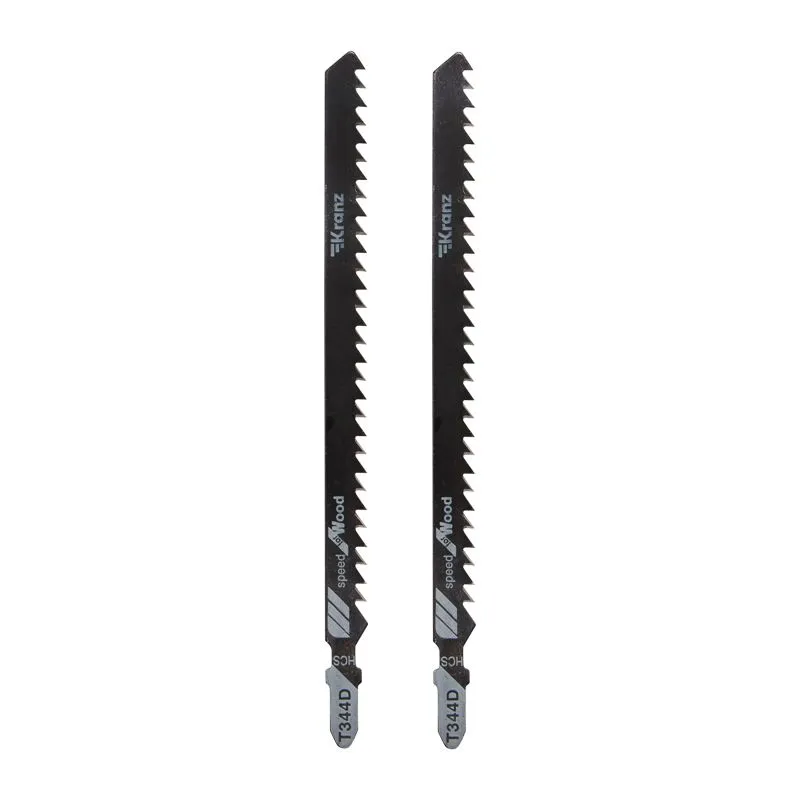 Пилка для электролобзика по дереву T344D 152 мм 6 зубьев на дюйм 8-100 мм (2 шт./уп.) Kranz KR-92-0309