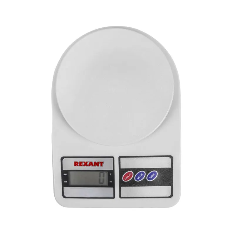 Весы настольные электронные, универсальные, от 1 гр. до 5 кг, пластик  REXANT